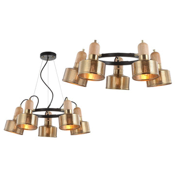 Gallery Adjustable Spotlight Metal LED Chandelier - JONATHAN Y
